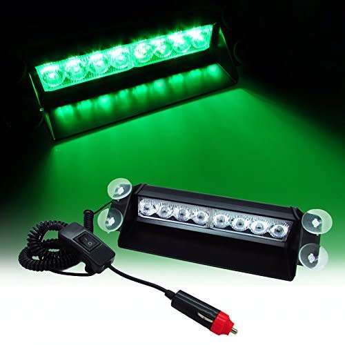 Neon & LED Lights LED Green Windscreen Emergency Vehicle Warning
